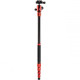 Штатив MeFOTO Backpacker S Aluminum - Red (BPSARED) с моноподом